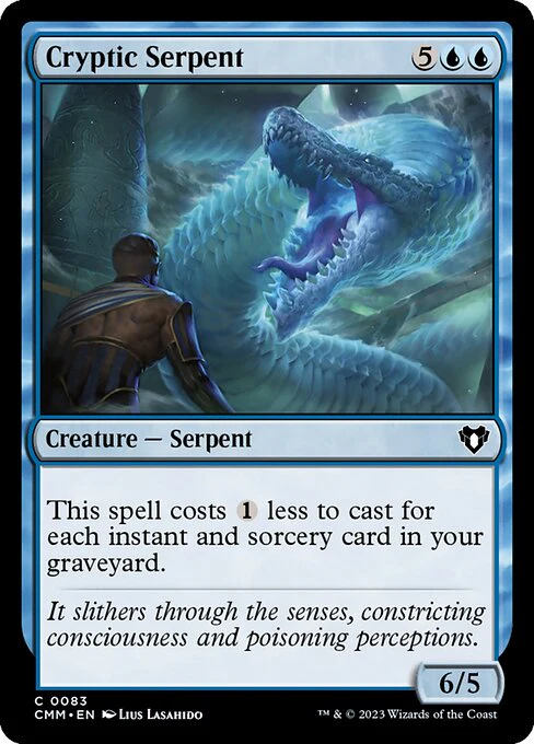 Cryptic Serpent (83) (Foil) - Commander Masters
