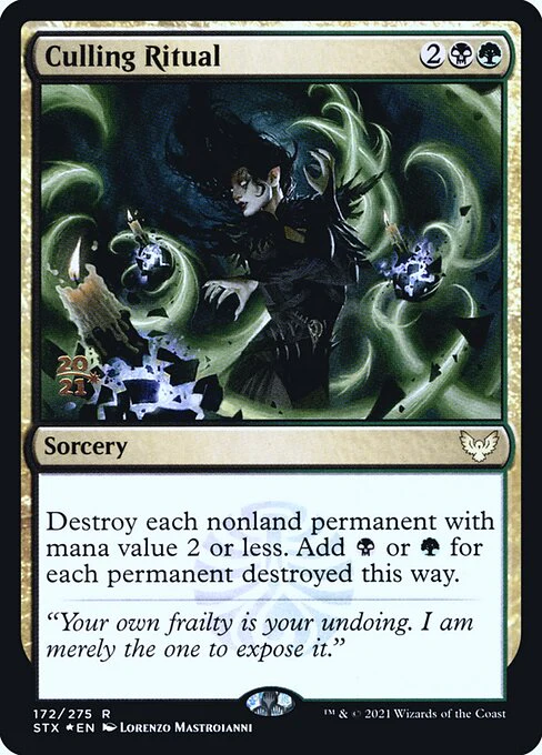Culling Ritual (172s) (Foil) - Strixhaven: School of Mages Promos