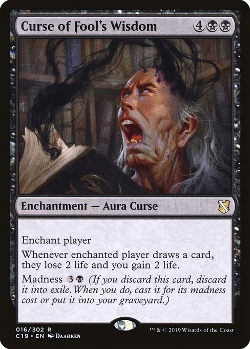 Curse of Fool's Wisdom (16) - Commander 2019