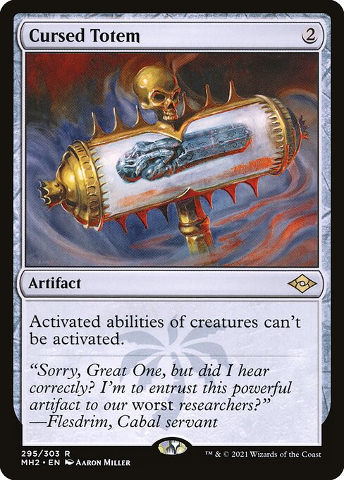 Cursed Totem (295) (Etched) - Modern Horizons 2