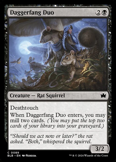 Daggerfang Duo (89) (Foil) - Bloomburrow