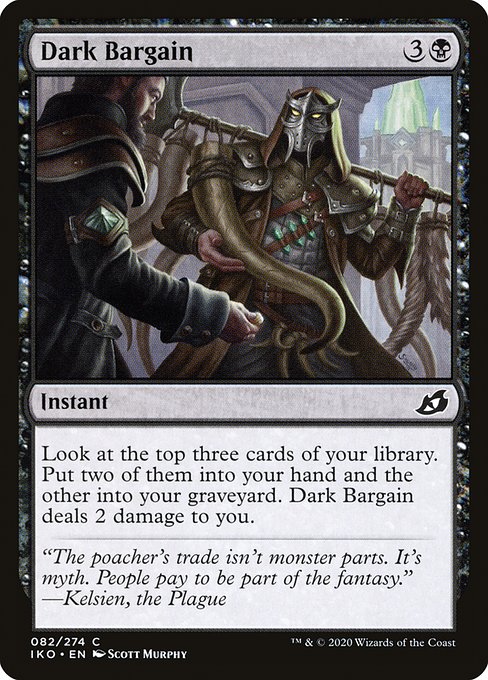 Dark Bargain (82) (Foil) - Ikoria: Lair of Behemoths