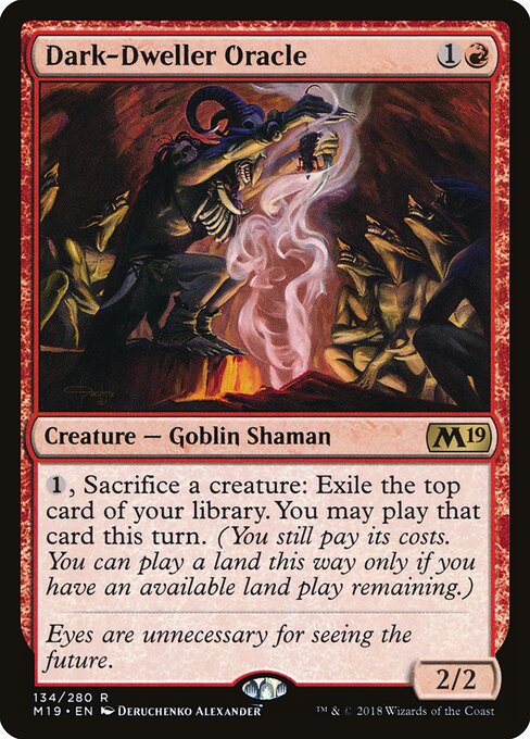 Dark-Dweller Oracle (134) (Foil) - Core Set 2019