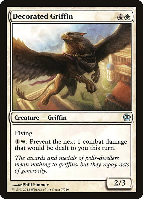 Decorated Griffin (7) (Foil) - Theros
