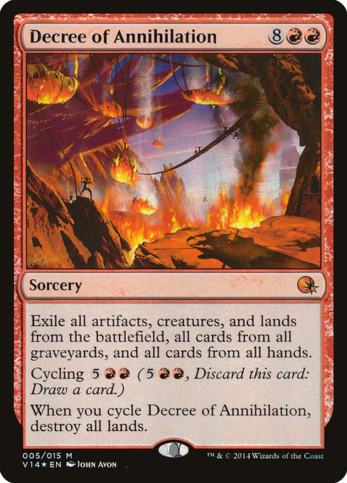 Decree of Annihilation (5) (Foil) - From the Vault: Annihilation