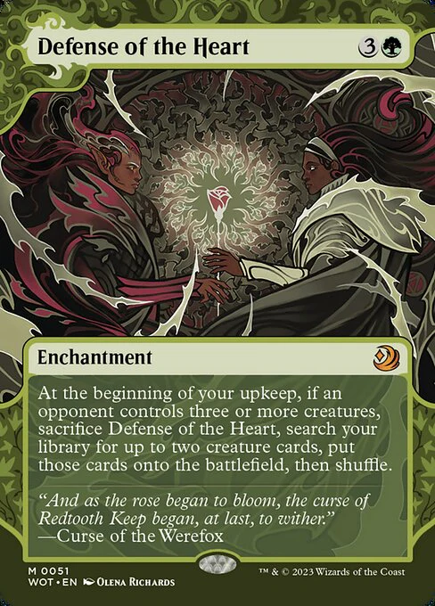 Defense of the Heart (51) - BORDERLESS - Wilds of Eldraine: Enchanting Tales