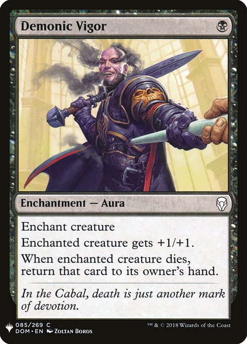 Demonic Vigor (DOM-85) - The List