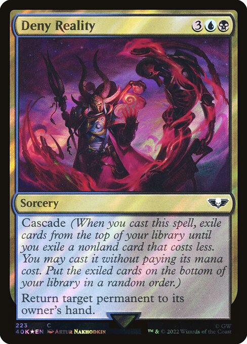 Deny Reality (223★) (Foil) - Warhammer 40,000 Commander