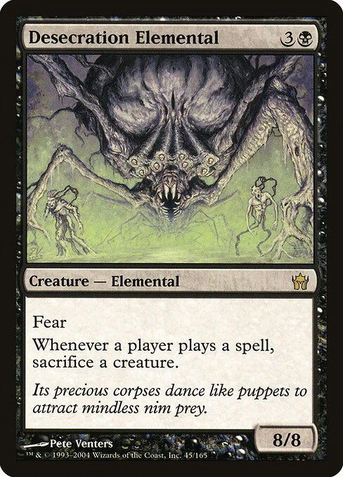 Desecration Elemental (45) (Foil) - Fifth Dawn