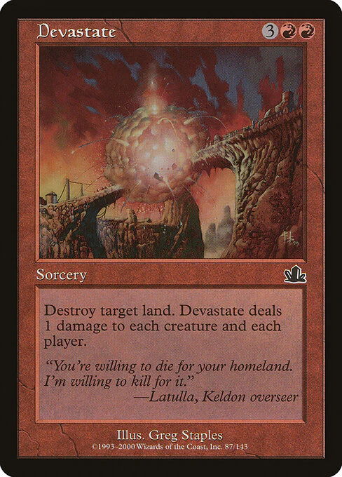 Devastate (87) (Foil) - Prophecy