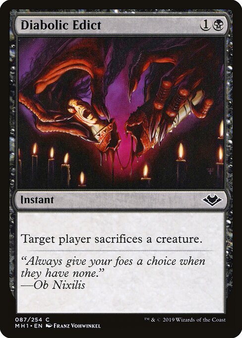 Diabolic Edict (87) (Foil) - Modern Horizons