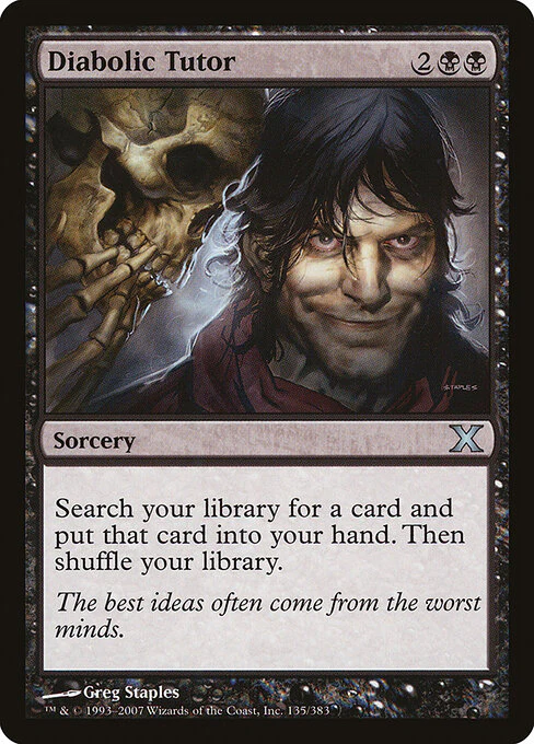 Diabolic Tutor (135) - Tenth Edition