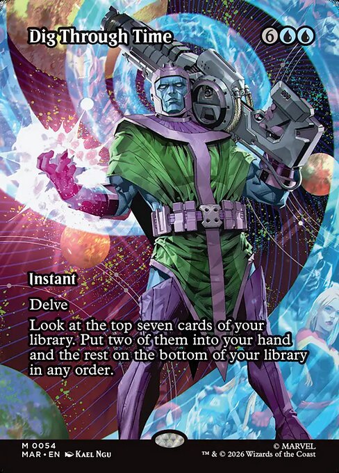 Dig Through Time (54) - BORDERLESS - FULL ART - Marvel Universe