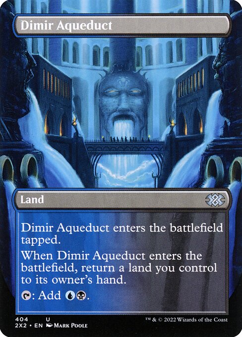 Dimir Aqueduct (404) - BORDERLESS - FULL ART - Double Masters 2022