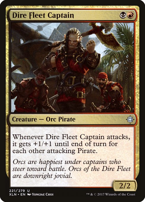 Dire Fleet Captain (221) (Foil) - Ixalan