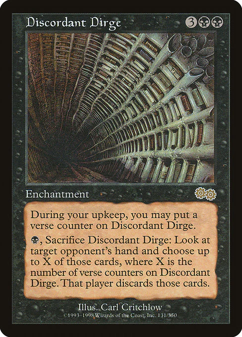 Discordant Dirge (131) - Urza's Saga