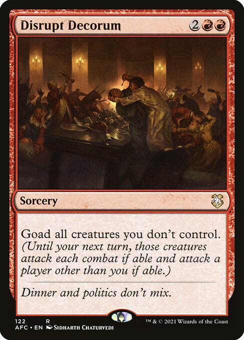 Disrupt Decorum (122) - Forgotten Realms Commander