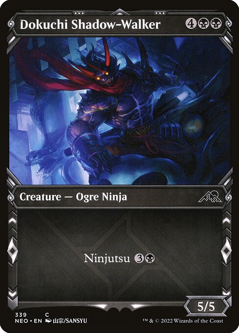 Dokuchi Shadow-Walker (339) - SHOWCASE (Foil) - Kamigawa: Neon Dynasty