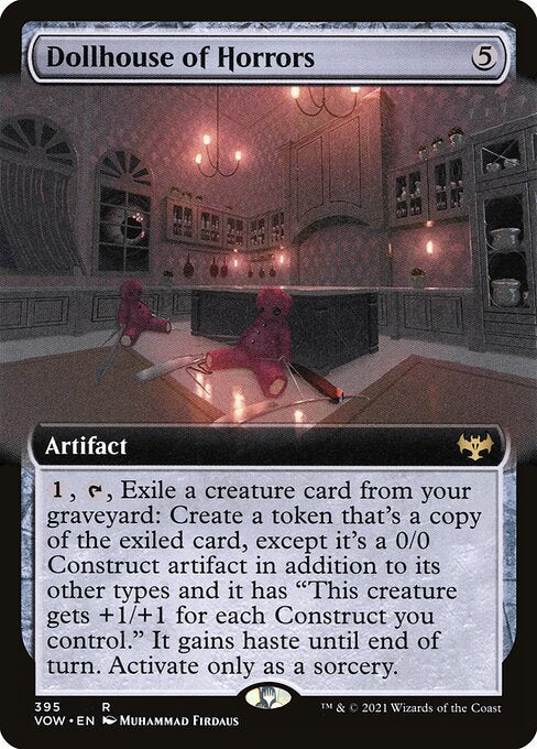 Dollhouse of Horrors (395) - EXTENDED ART (Foil) - Innistrad: Crimson Vow