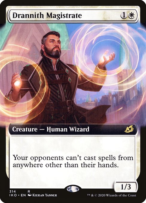 Drannith Magistrate (314) - EXTENDED ART (Foil) - Ikoria: Lair of Behemoths