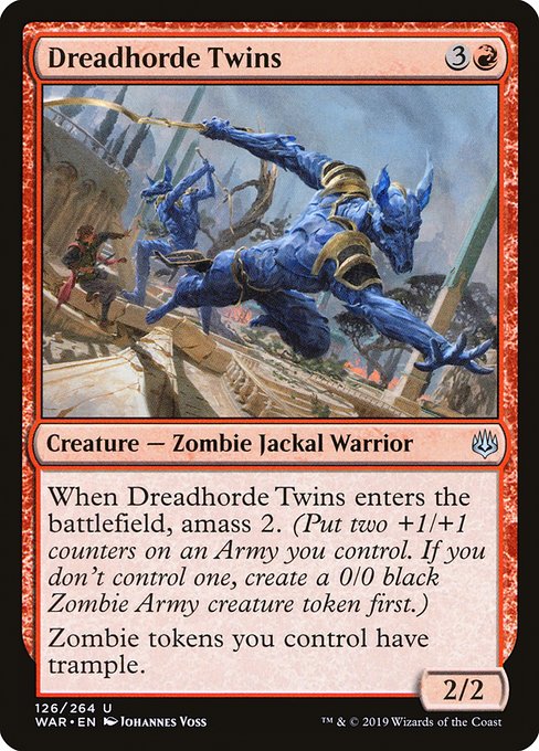 Dreadhorde Twins (126) (Foil) - War of the Spark