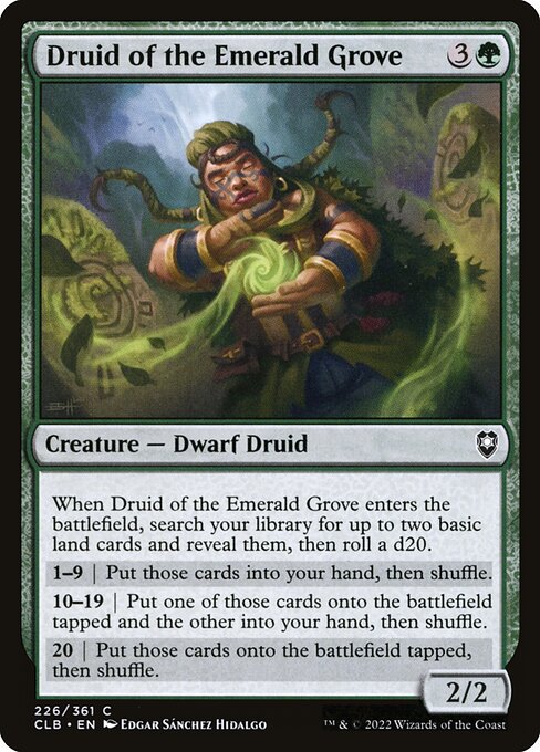 Druid of the Emerald Grove (226) (Foil) - Commander Legends: Battle for Baldur's Gate