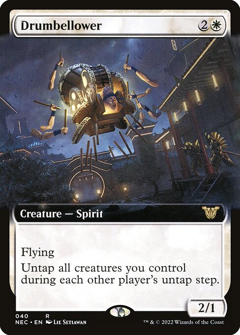 Drumbellower (40) - EXTENDED ART - Neon Dynasty Commander