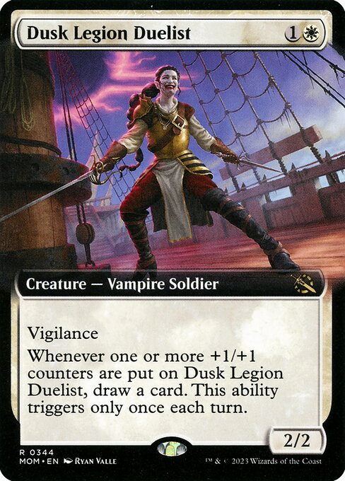 Dusk Legion Duelist (344) - EXTENDED ART (Foil) - March of the Machine