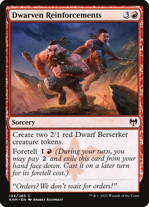 Dwarven Reinforcements (134) (Foil) - Kaldheim
