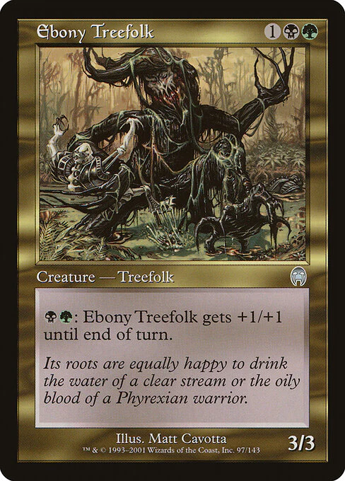 Ebony Treefolk (97) (Foil) - Apocalypse