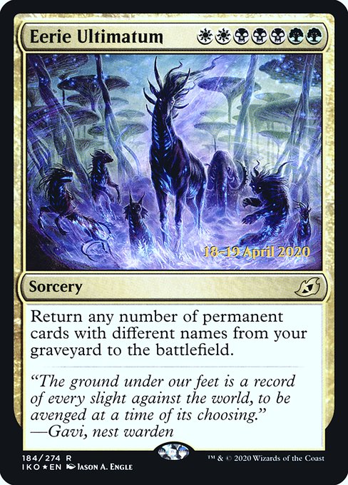 Eerie Ultimatum (184s) (Foil) - Ikoria: Lair of Behemoths Promos