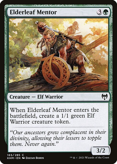 Elderleaf Mentor (165) (Foil) - Kaldheim