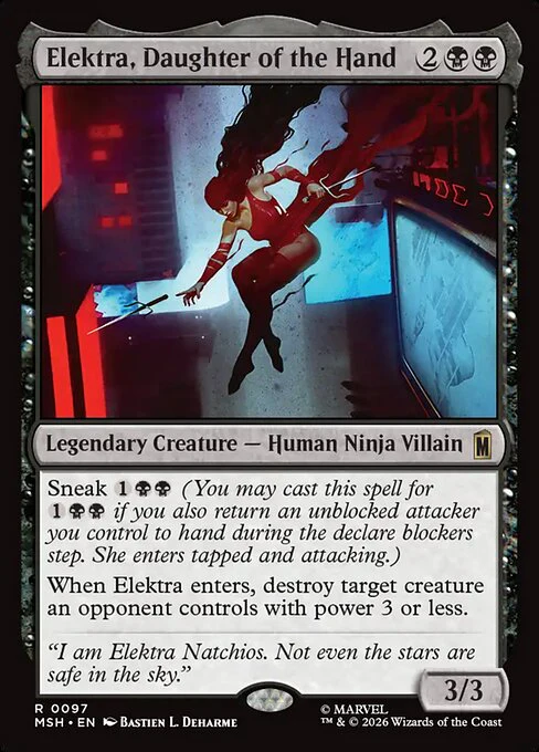 Elektra, Daughter of the Hand (97) (Foil) - Marvel Super Heroes