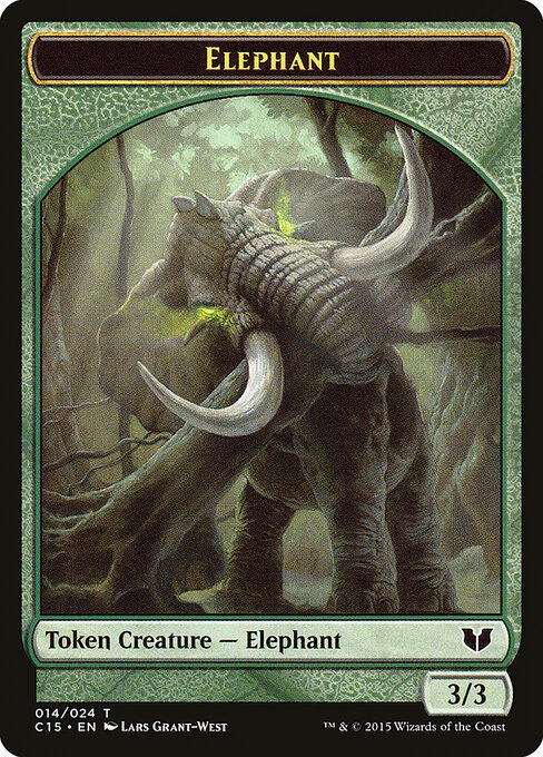 Elephant (14) - Commander 2015 Tokens