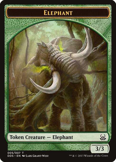 Elephant (5) - Duel Decks: Mind vs. Might Tokens