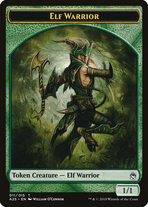 Elf Warrior (11) - Masters 25 Tokens