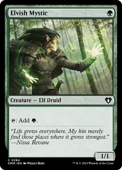Elvish Mystic (284) (Foil) - Commander Masters