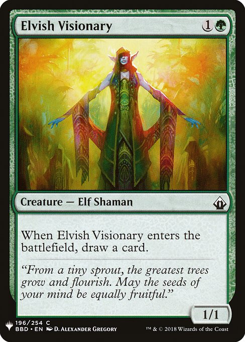 Elvish Visionary (BBD-196) - The List