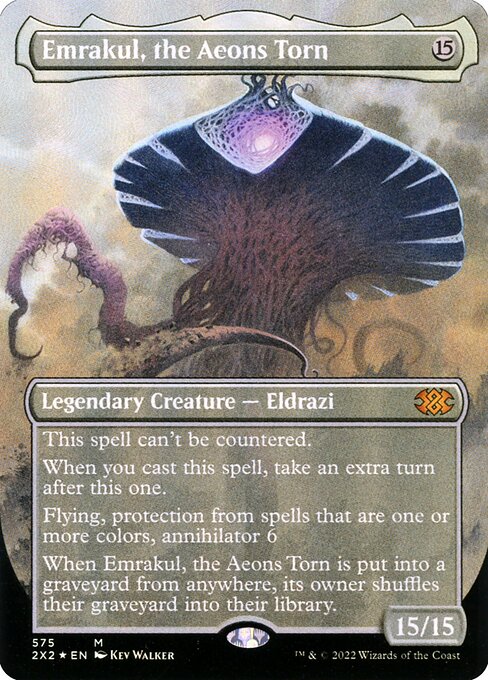 Emrakul, the Aeons Torn (575) - BORDERLESS - FULL ART (Foil) - Double Masters 2022