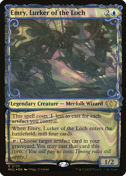 Emry, Lurker of the Loch (139) - SHOWCASE (Foil) - Multiverse Legends