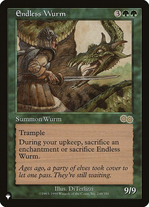Endless Wurm (USG-249) - The List