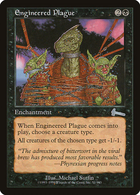 Engineered Plague (51) (Foil) - Urza's Legacy