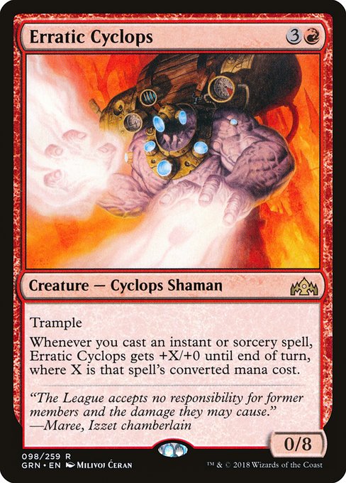 Erratic Cyclops (98) (Foil) - Guilds of Ravnica