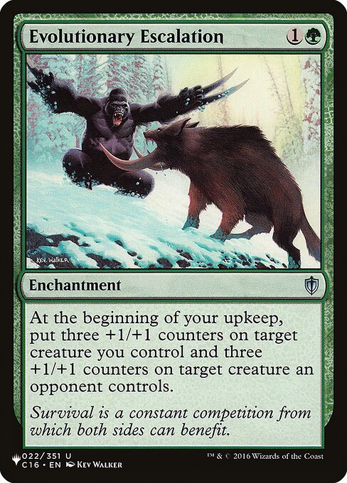 Evolutionary Escalation (C16-22) - The List