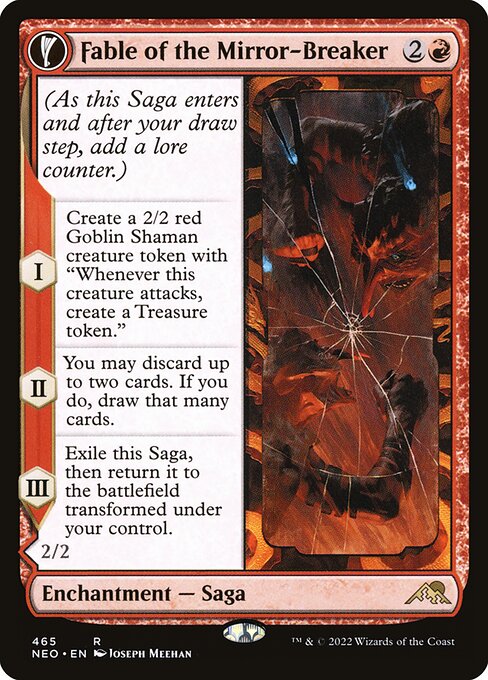 Fable of the Mirror-Breaker // Reflection of Kiki-Jiki (465) - EXTENDED ART - Kamigawa: Neon Dynasty