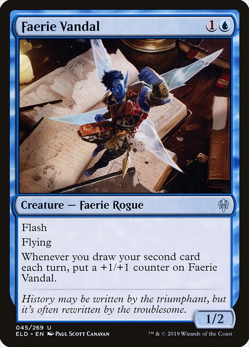 Faerie Vandal (45) - Throne of Eldraine