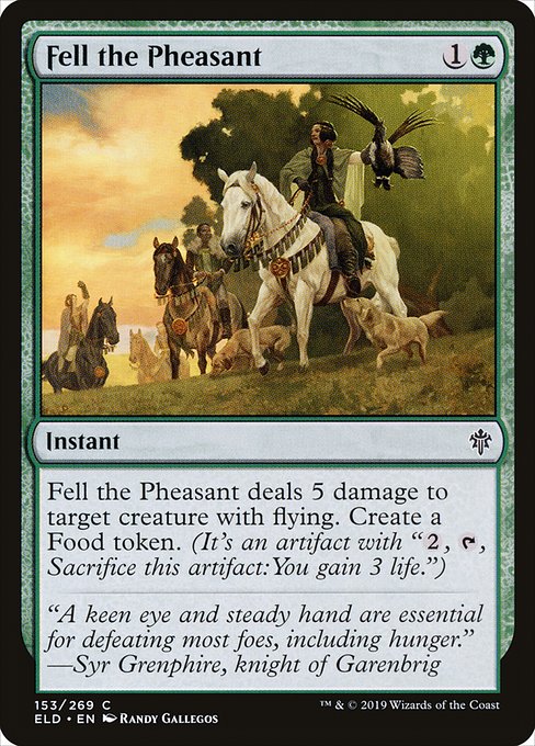 Fell the Pheasant (153) (Foil) - Throne of Eldraine