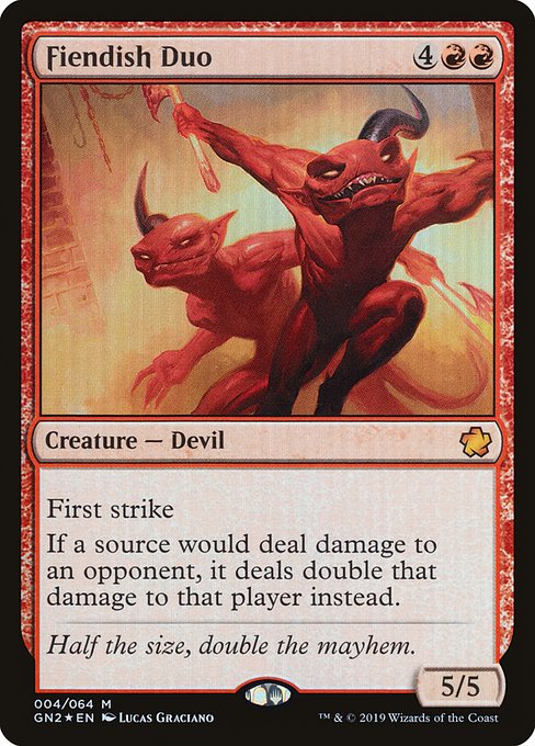 Fiendish Duo (4) (Foil) - Game Night 2019