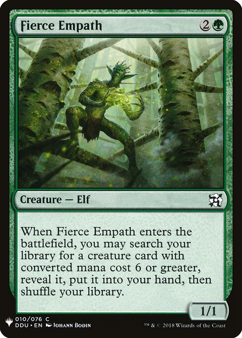 Fierce Empath (DDU-10) - The List
