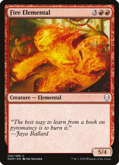 Fire Elemental (120) (Foil) - Dominaria